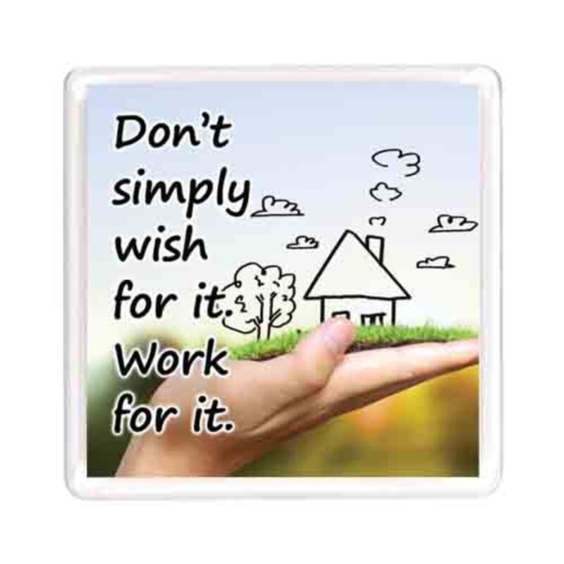 Ajooba Dubai Motivation Magnet 7665, Transparent