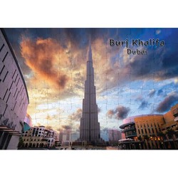 Ajooba Dubai Souvenir Puzzle Burj Khalifa 0003, White