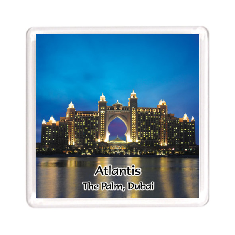 Ajooba Dubai Souvenir Magnet Atlantis 0002, Transparent