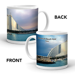 Ajooba Dubai Souvenir Mug Jumeirah Beach Hotel 0004, White