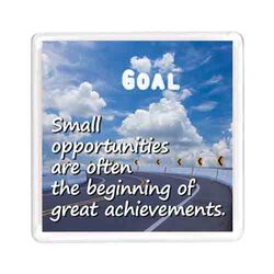 Ajooba Dubai Motivation Magnet 7675, Transparent