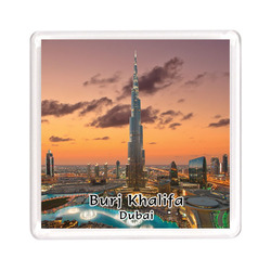 Ajooba Dubai Souvenir Magnet Burj Khalifa 0048, Transparent