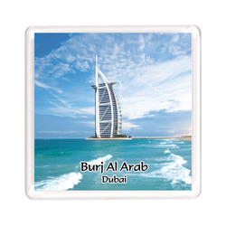 Ajooba Dubai Souvenir Magnet Burj Al Arab 0060, Transparent