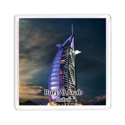 Ajooba Dubai Souvenir Magnet Burj Al Arab 0033, Transparent