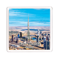 Ajooba Dubai Souvenir Magnet Burj Khalifa 0016, Transparent