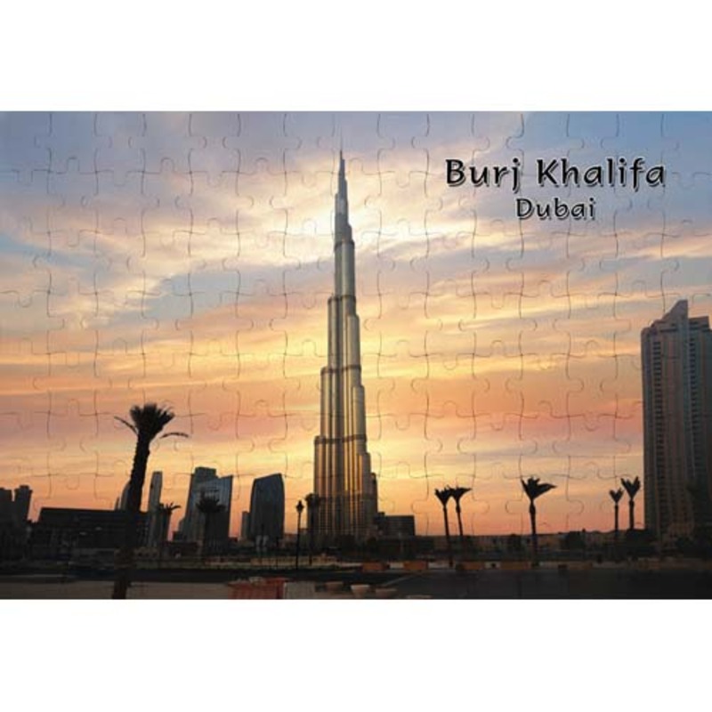 Ajooba Dubai Souvenir Puzzle Burj Khalifa 0020, White