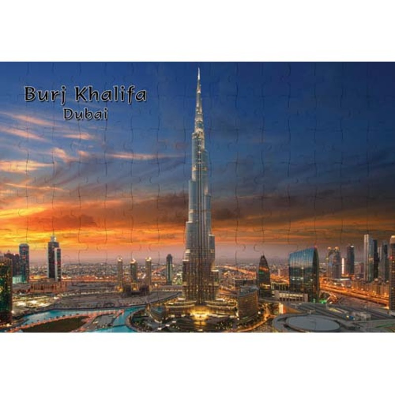 

Ahmed Al Maghribi Perfumes Ajooba Dubai Souvenir Puzzle Burj Khalifa 0047, White