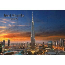 Ajooba Dubai Souvenir Puzzle Burj Khalifa 0047, White