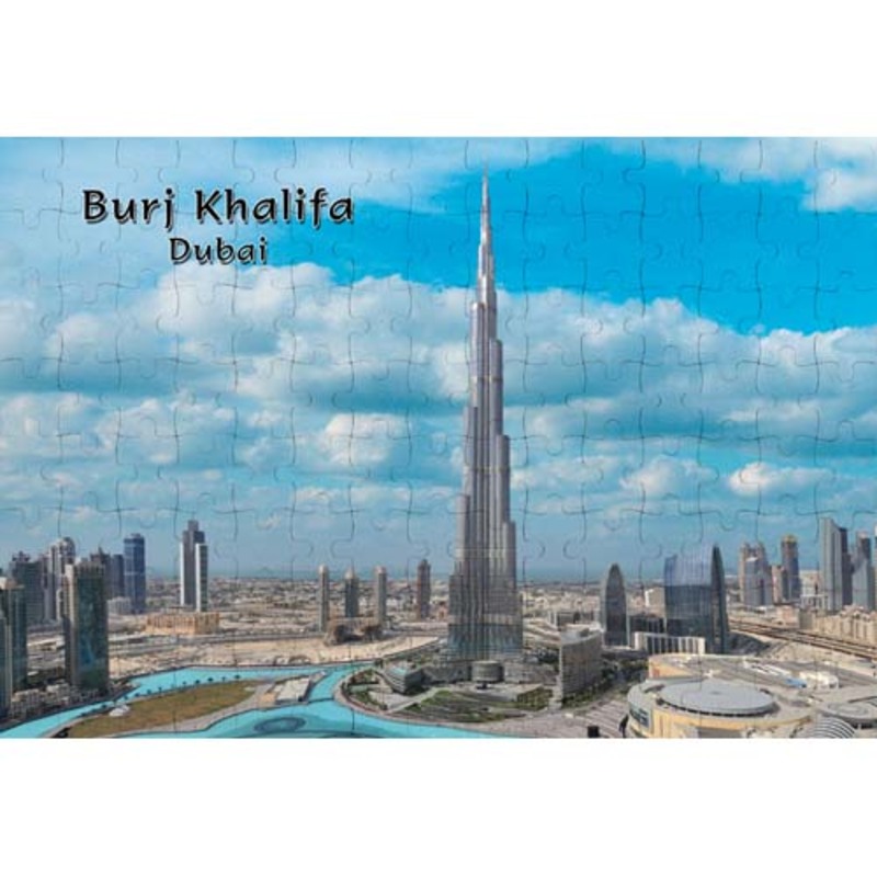 Ajooba Dubai Souvenir Puzzle Burj Khalifa 0038, White