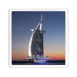 Ajooba Dubai Souvenir Magnet Burj Al Arab 0010, Transparent
