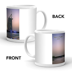 Ajooba Dubai Souvenir Mug Burj Al Arab 0011, White