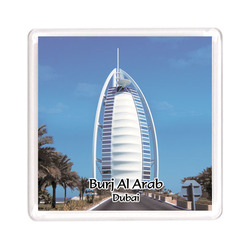Ajooba Dubai Souvenir Magnet Burj Al Arab 0016, Transparent