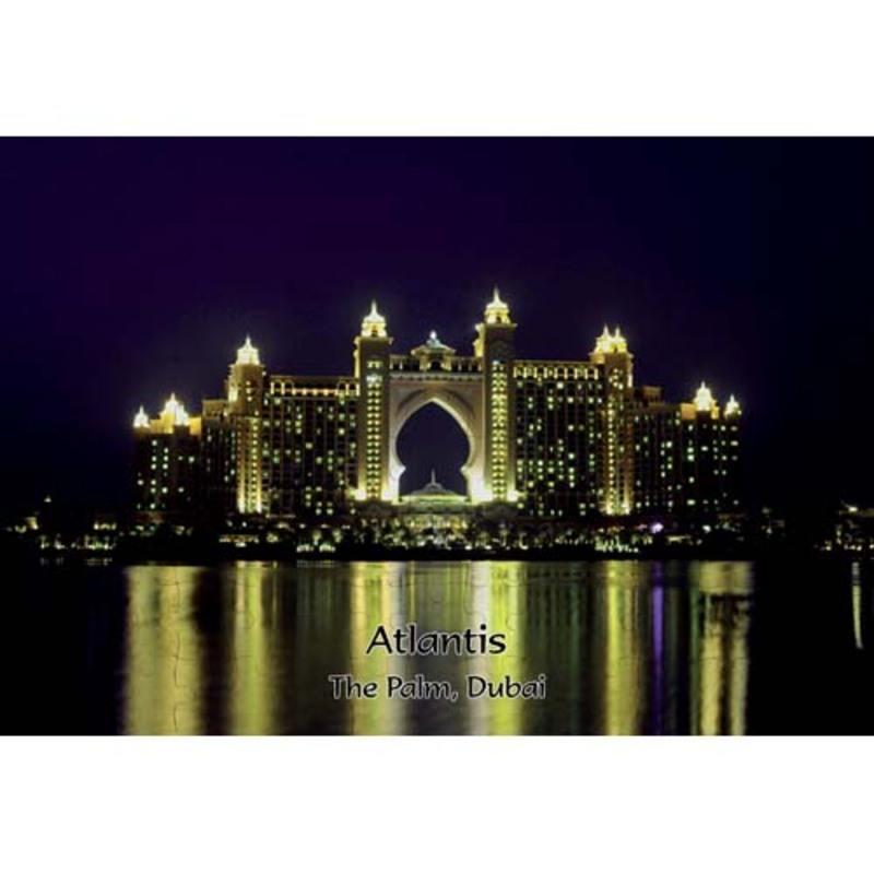 Ajooba Dubai Souvenir Puzzle Atlantis 0006, White