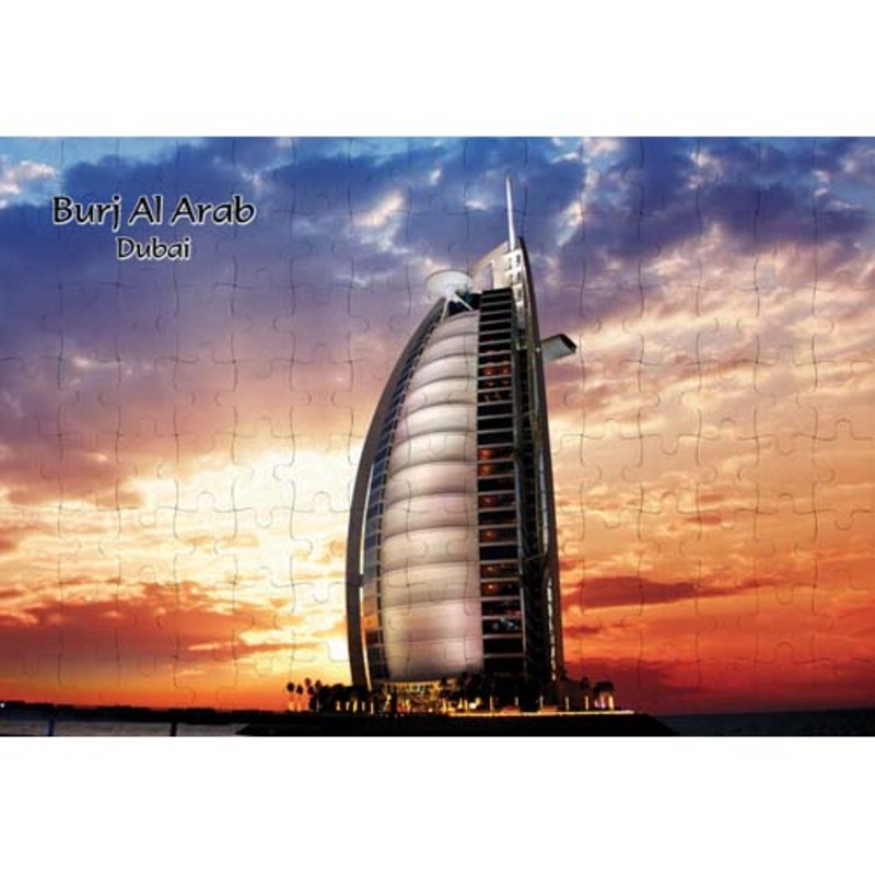 Ajooba Dubai Souvenir Puzzle Burj Al Arab 0035, White