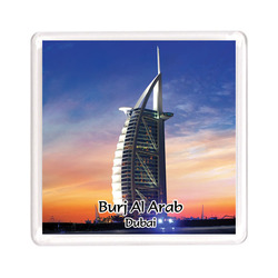 Ajooba Dubai Souvenir Magnet Burj Al Arab 0036, Transparent