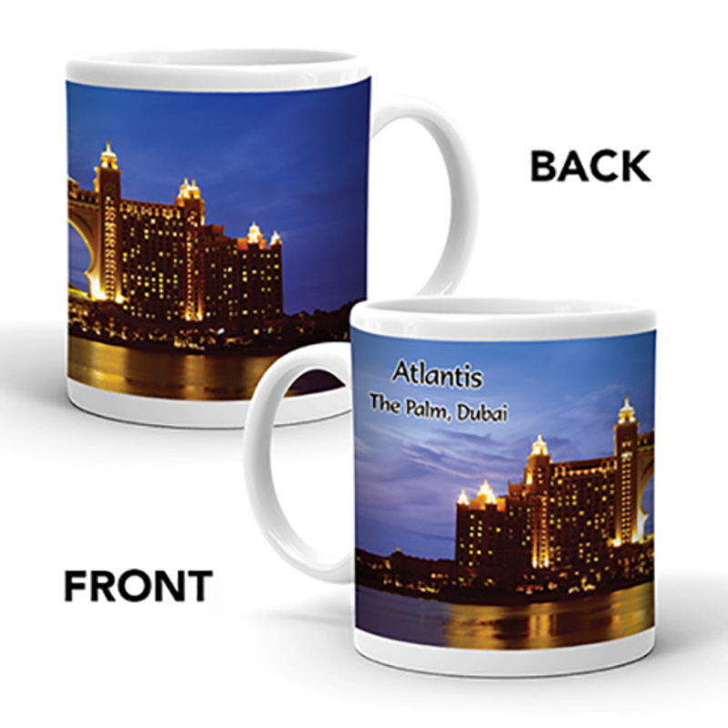 Ajooba Dubai Souvenir Mug Atlantis 0003, White