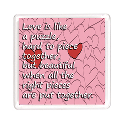 Ajooba Dubai Love Magnet 2314, Transparent