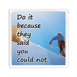 Ajooba Dubai Motivation Magnet 7658, Transparent