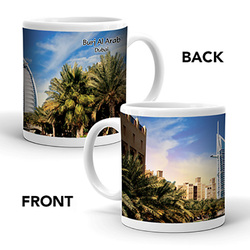 Ajooba Dubai Souvenir Mug Burj Al Arab 0028, White