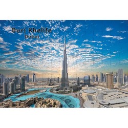 Ajooba Dubai Souvenir Puzzle Burj Khalifa 0031, White