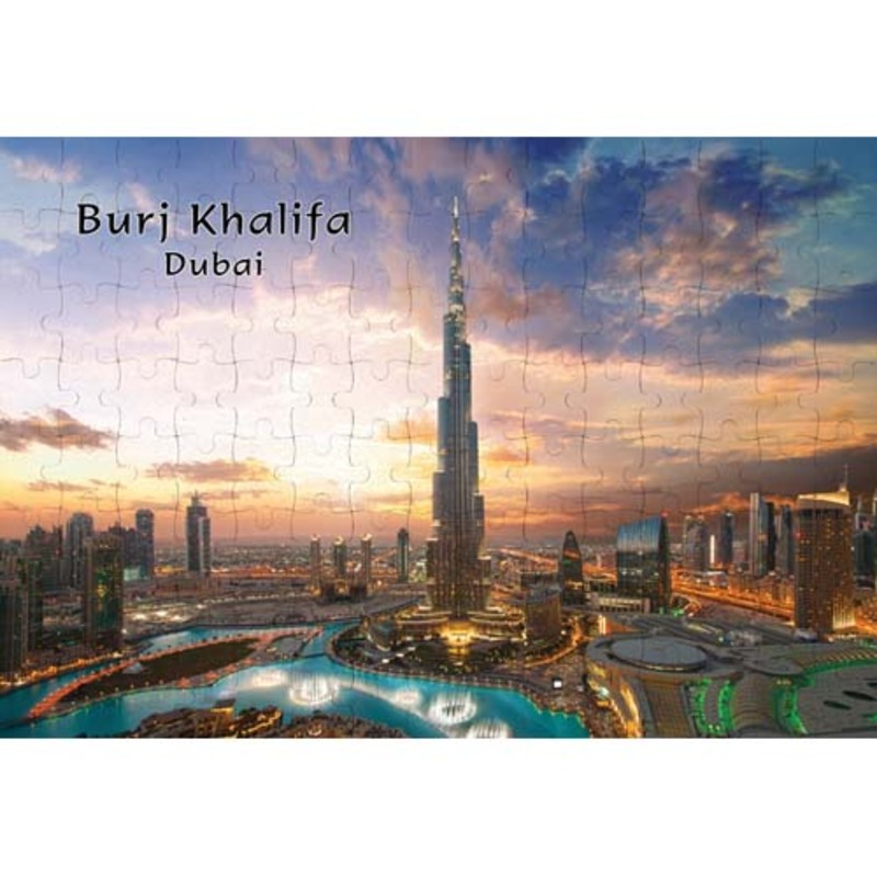Ajooba Dubai Souvenir Puzzle Burj Khalifa 0041, White