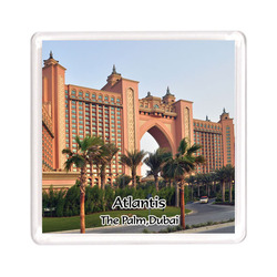 Ajooba Dubai Souvenir Magnet Atlantis 0015, Transparent
