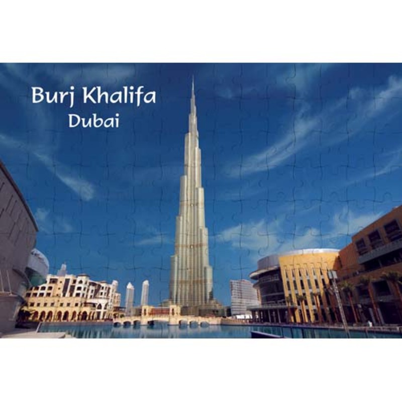 Ajooba Dubai Souvenir Puzzle Burj Khalifa 0060, White