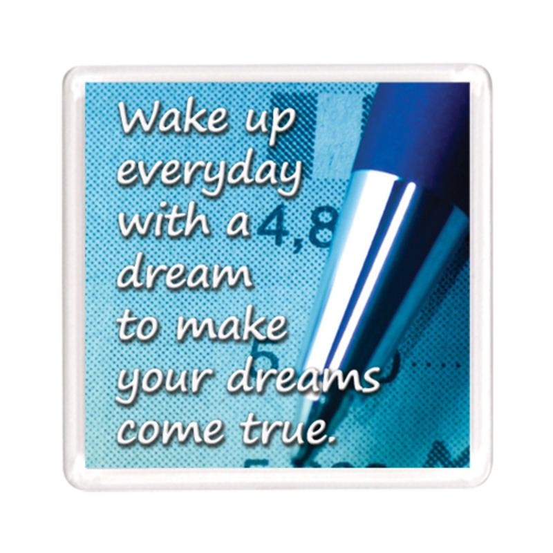 Ajooba Dubai Motivation Magnet 2228, Transparent