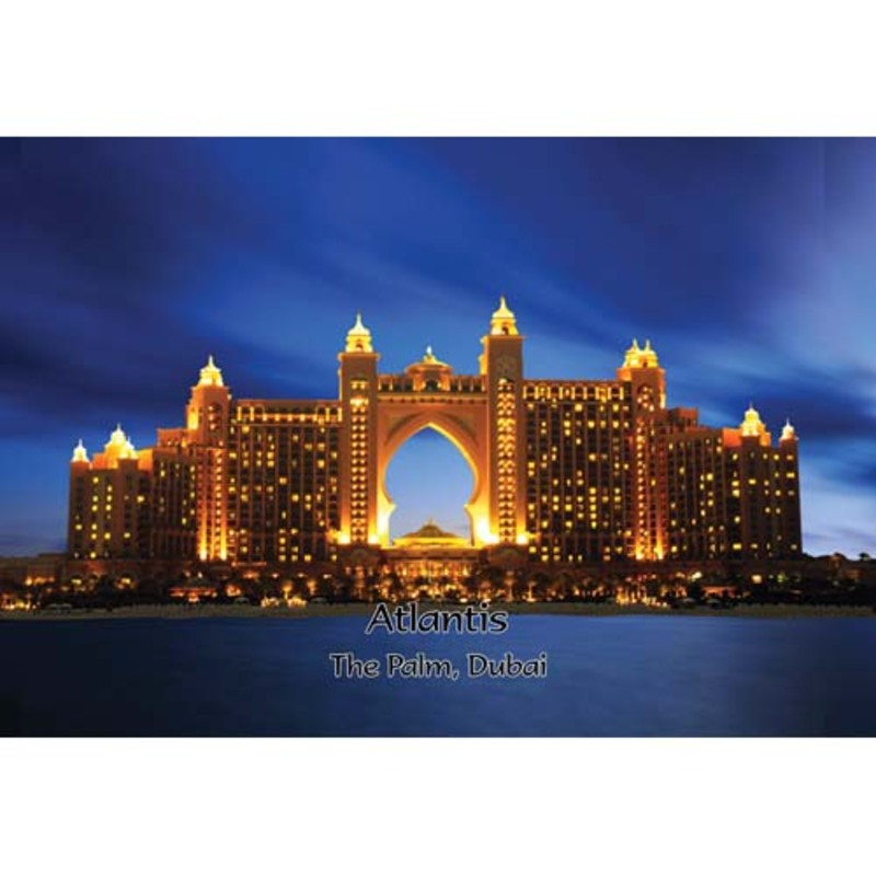 Ajooba Dubai Souvenir Puzzle Atlantis 0009, White