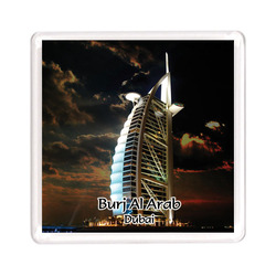 Ajooba Dubai Souvenir Magnet Burj Al Arab 0024, Transparent