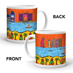 Ajooba Dubai Art Mug 10, White