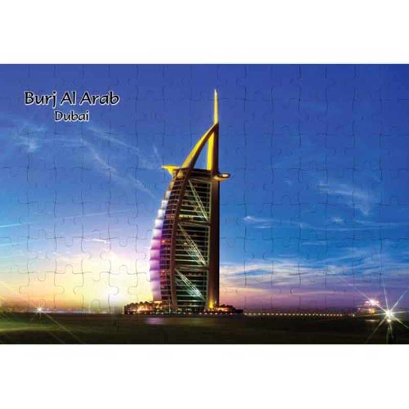 Ajooba Dubai Souvenir Puzzle Burj Al Arab 0042, White