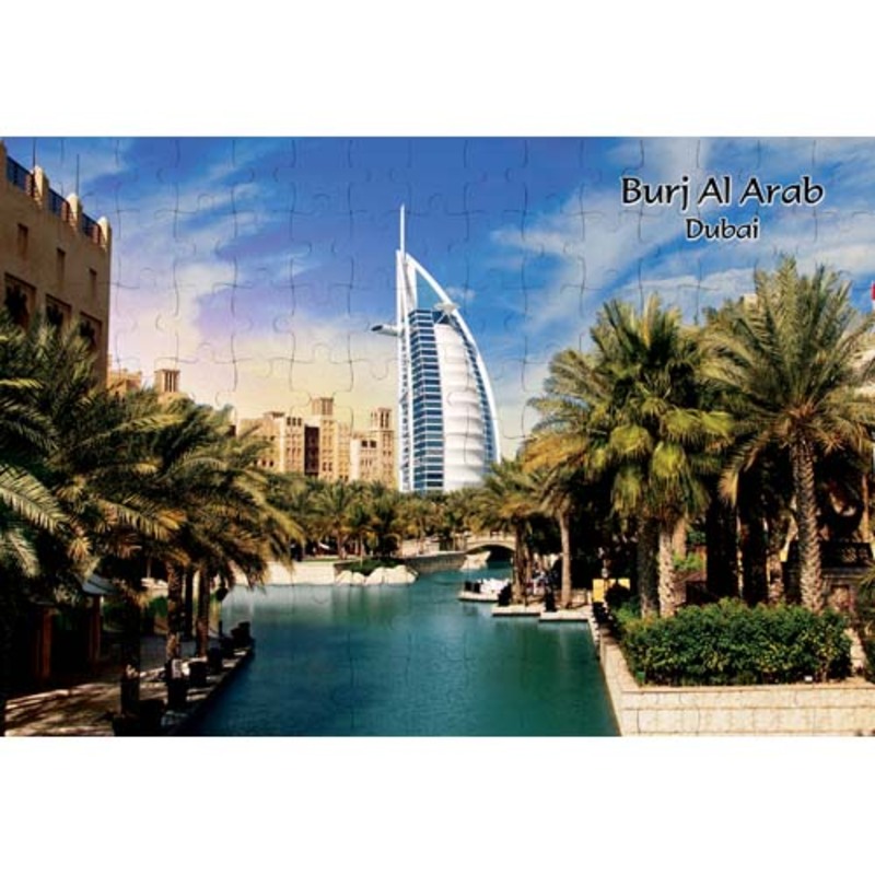 Ajooba Dubai Souvenir Puzzle Burj Al Arab 0028, White