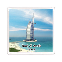 Ajooba Dubai Souvenir Magnet Burj Al Arab 0064, Transparent