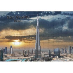 Ajooba Dubai Souvenir Puzzle Burj Khalifa 0034, White