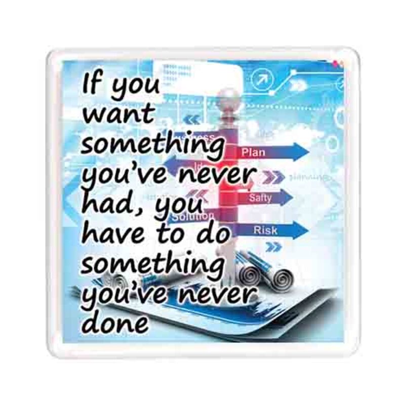 Ajooba Dubai Motivation Magnet 7692, Transparent