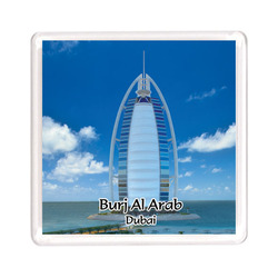 Ajooba Dubai Souvenir Magnet Burj Al Arab 0037, Transparent