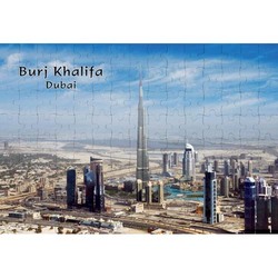 Ajooba Dubai Souvenir Puzzle Burj Khalifa 0027, White
