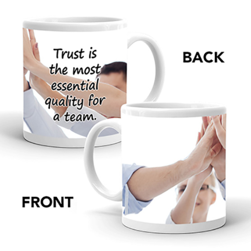 Ajooba Dubai Trust Teamwork Mug 1006, White