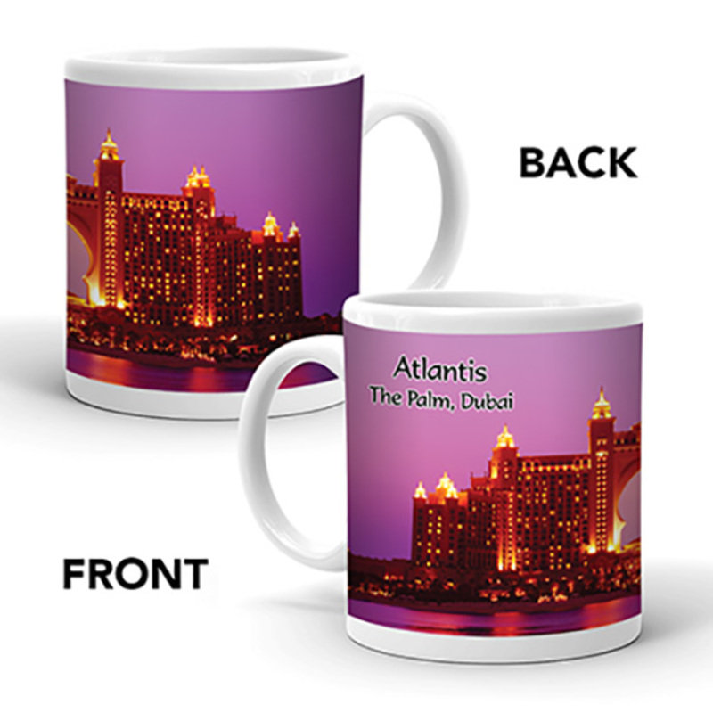 Ajooba Dubai Souvenir Mug Atlantis 0007, White