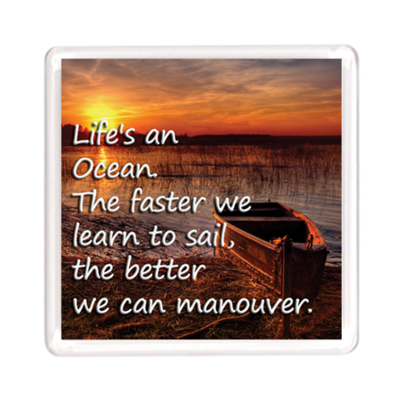 Ajooba Dubai Motivation Magnet 2306, Transparent