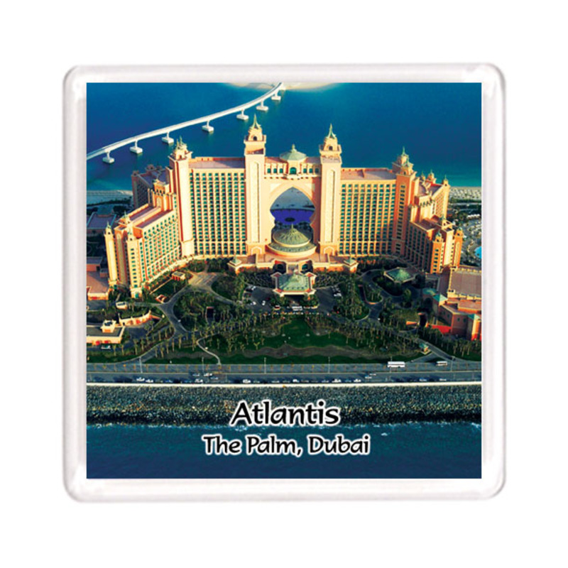 Ajooba Dubai Souvenir Magnet Atlantis 0001, Transparent