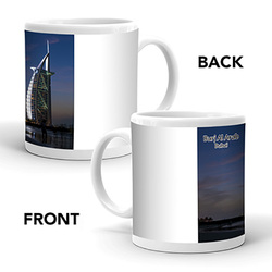 Ajooba Dubai Souvenir Mug Burj Al Arab 0008, White