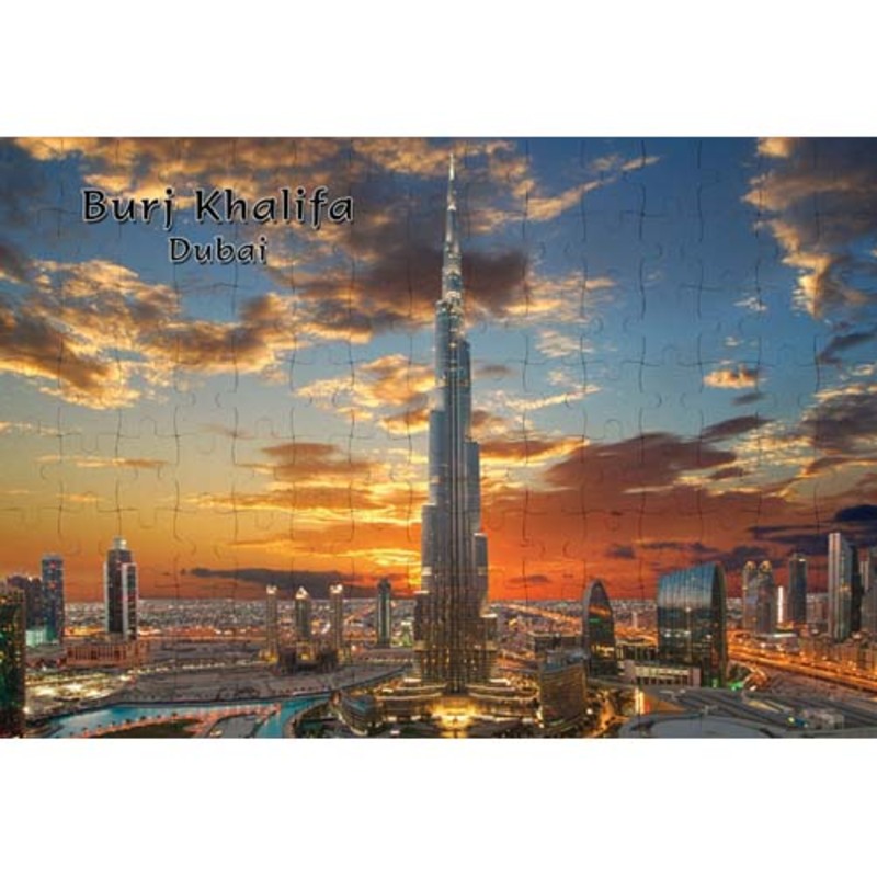 Ajooba Dubai Souvenir Puzzle Burj Khalifa 0043, White