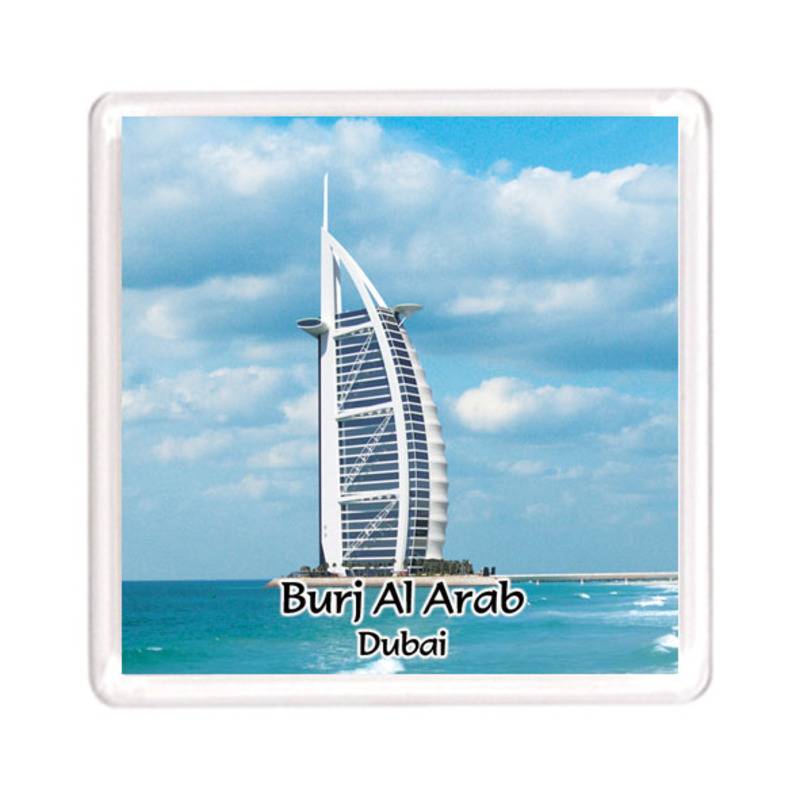 Ajooba Dubai Souvenir Magnet Burj Al Arab 0061, Transparent