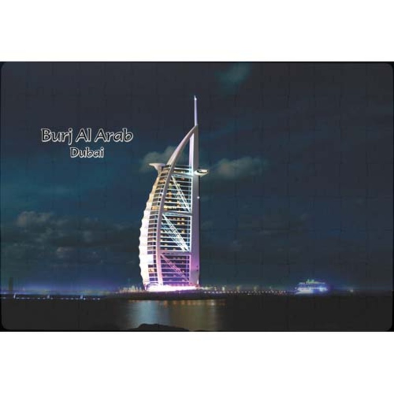 Ajooba Dubai Souvenir Puzzle Burj Al Arab 0026, White