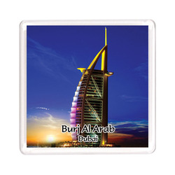 Ajooba Dubai Souvenir Magnet Burj Al Arab 0043, Transparent