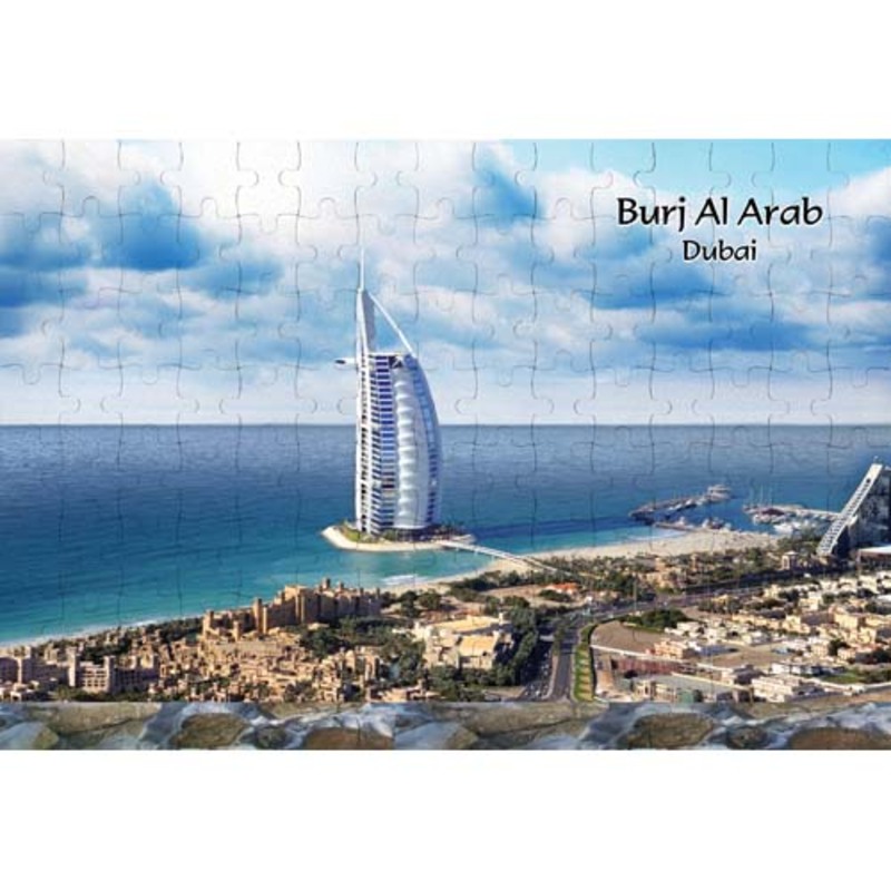 Ajooba Dubai Souvenir Puzzle Burj Al Arab 0046, White