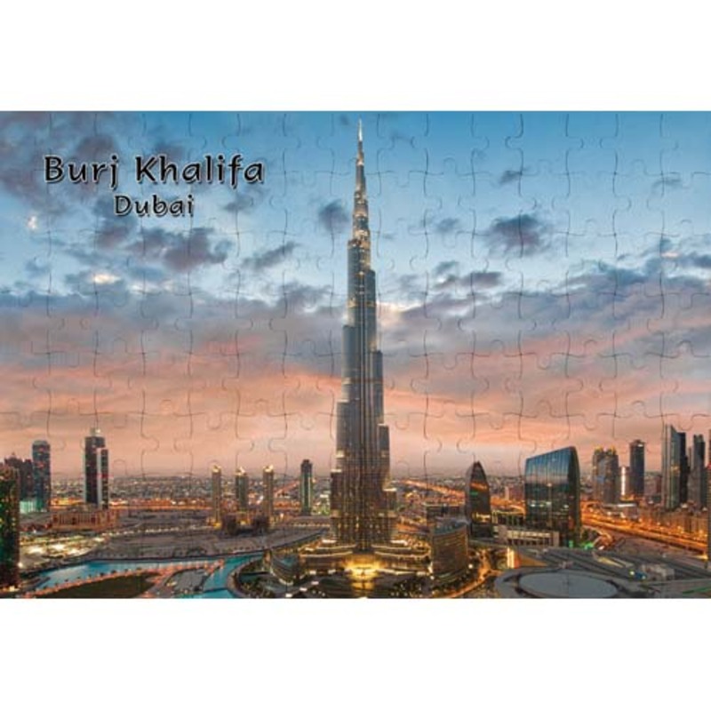 Ajooba Dubai Souvenir Puzzle Burj Khalifa 0053, White