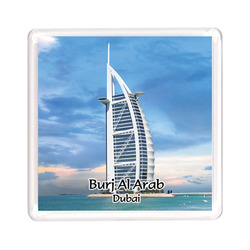 Ajooba Dubai Souvenir Magnet Burj Al Arab 0059, Transparent